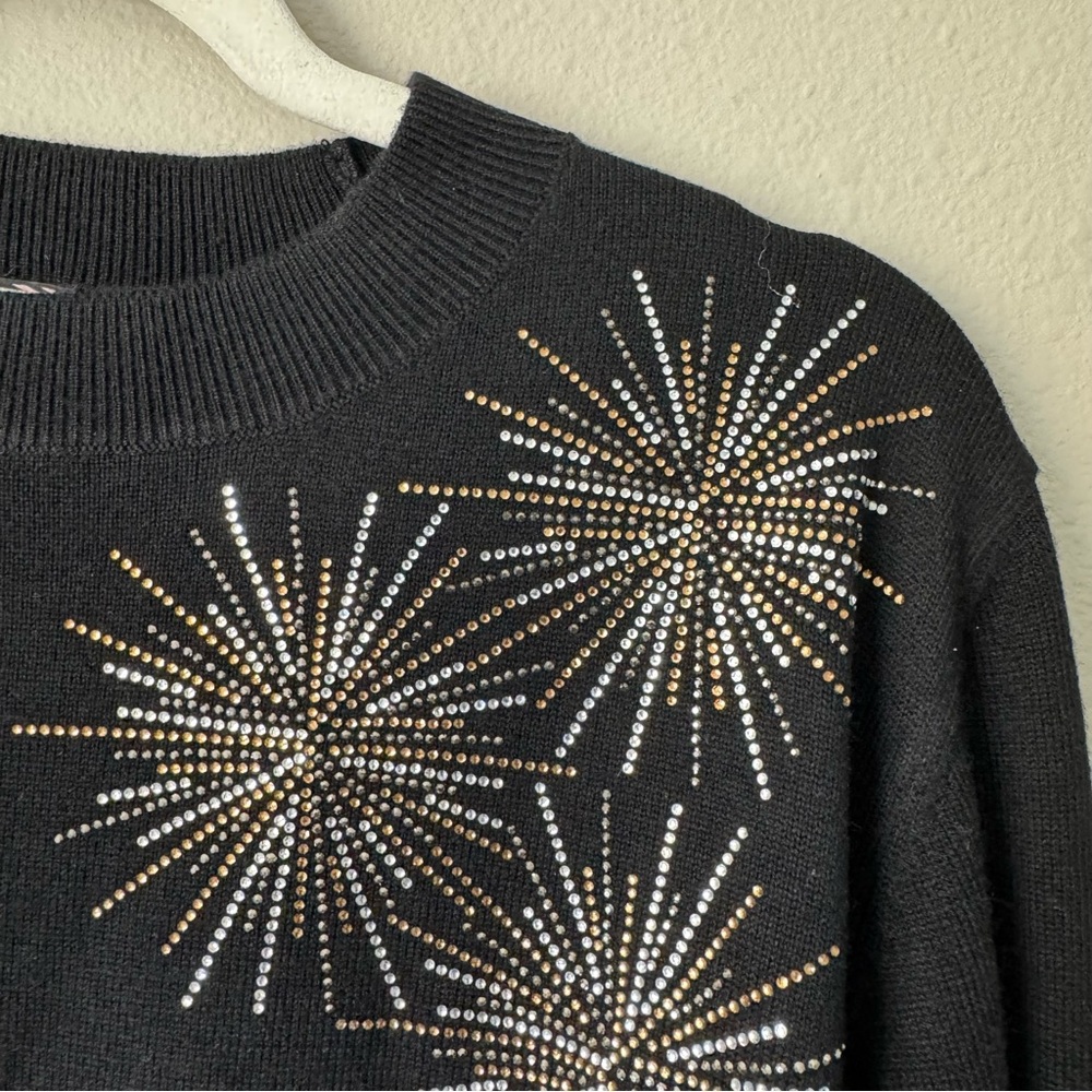 Tuckernuck Black Sunburst Embellished Riley Sweater - Picture 5 of 10